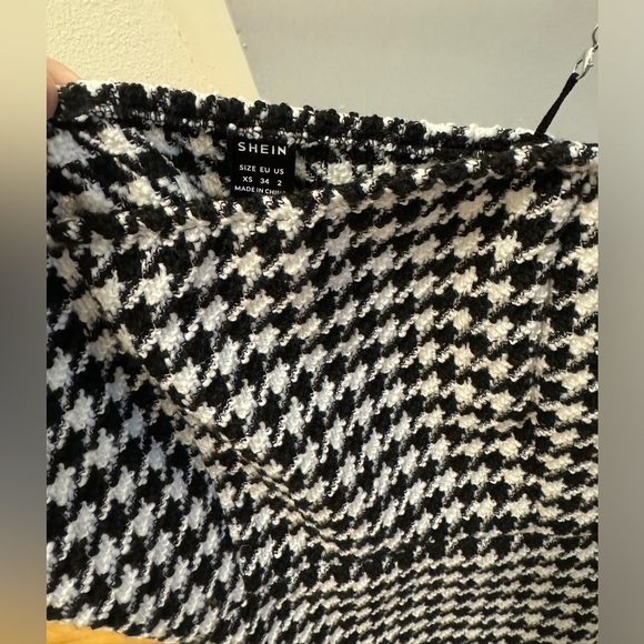 SHEIN Houndstooth Tweed Dress - Picture 3 of 4